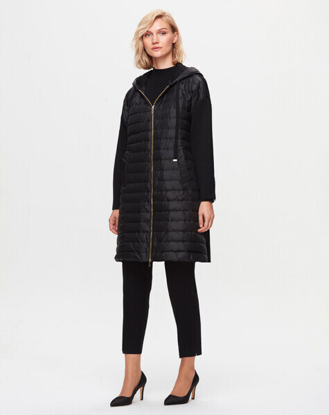 T25K-8017 Kolları Triko Mont BLACK - 1