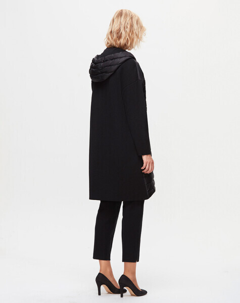 T25K-8017 Kolları Triko Mont BLACK - 3