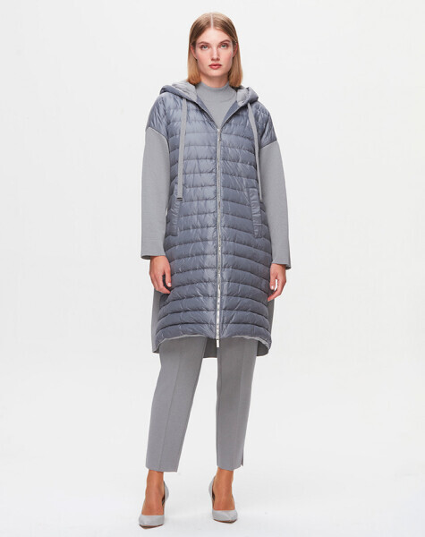 T25K-8017 Kolları Triko Mont VİALE-GREY - MISS DALIDA