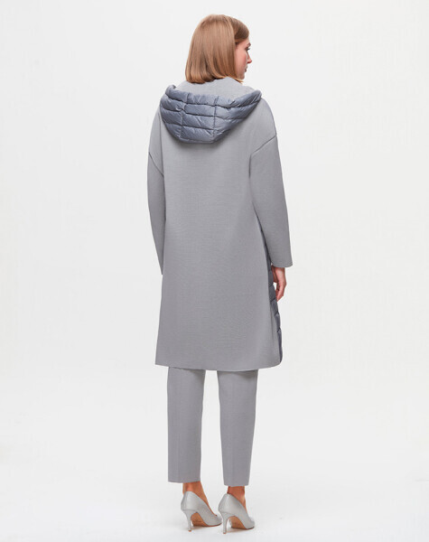 T25K-8017 Kolları Triko Mont VİALE-GREY - 2