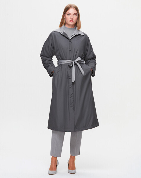 T25K-8019 Triko Astarlı Rüzgarlık ANTHRACITE - MISS DALIDA (1)