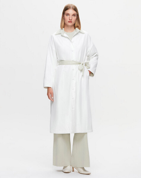 T25K-8019 Triko Astarlı Rüzgarlık ECRU - 2