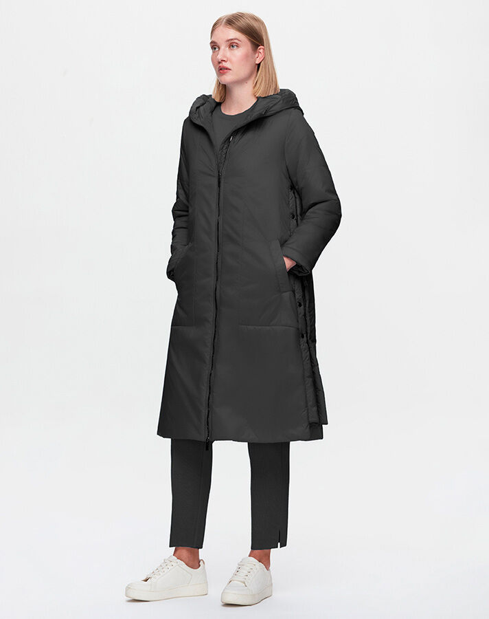 T25K-8020 Coat with Buttons on the Sides - 1