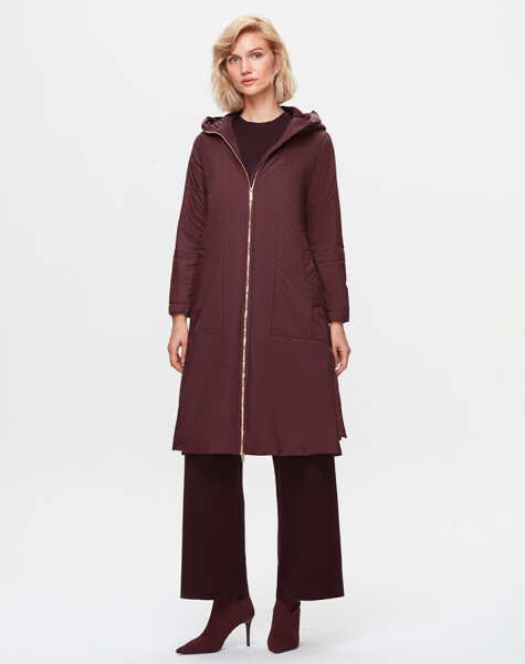 T25K-8020 Coat with Buttons on the Sides - 9