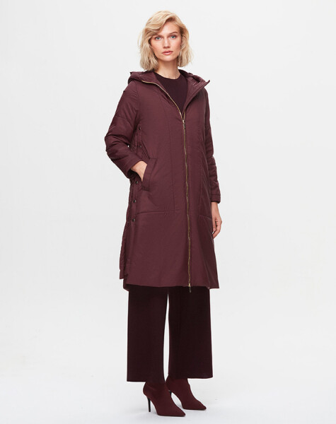 T25K-8020 Coat with Buttons on the Sides - 10