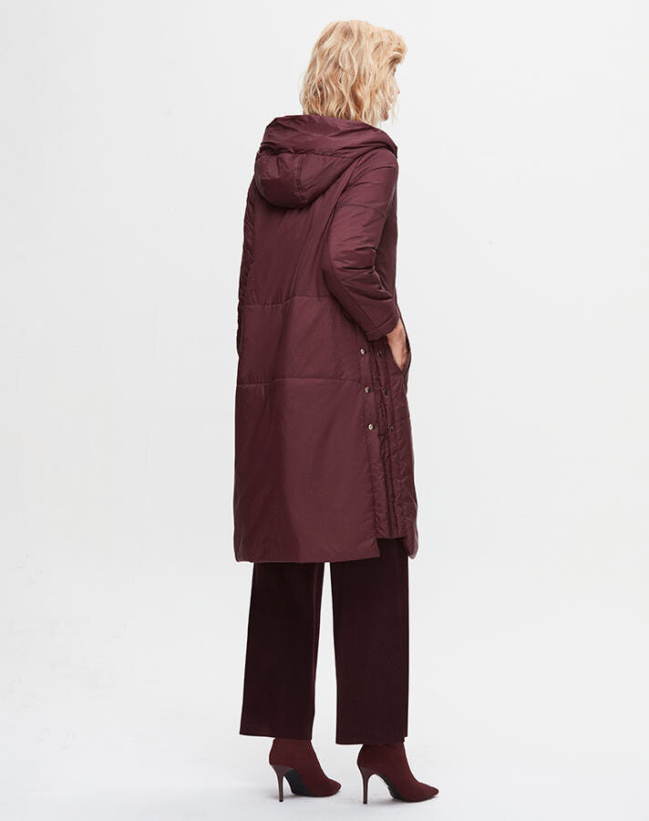 T25K-8020 Coat with Buttons on the Sides - 11