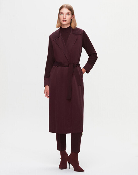 T25K-8022 Cupro-Triko Kap TROTA-OUBERGİNE - MISS DALIDA