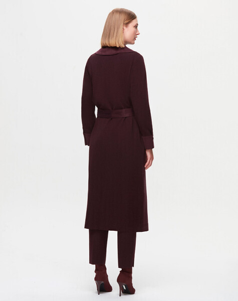 T25K-8022 Cupro-Triko Kap TROTA-OUBERGİNE - 3