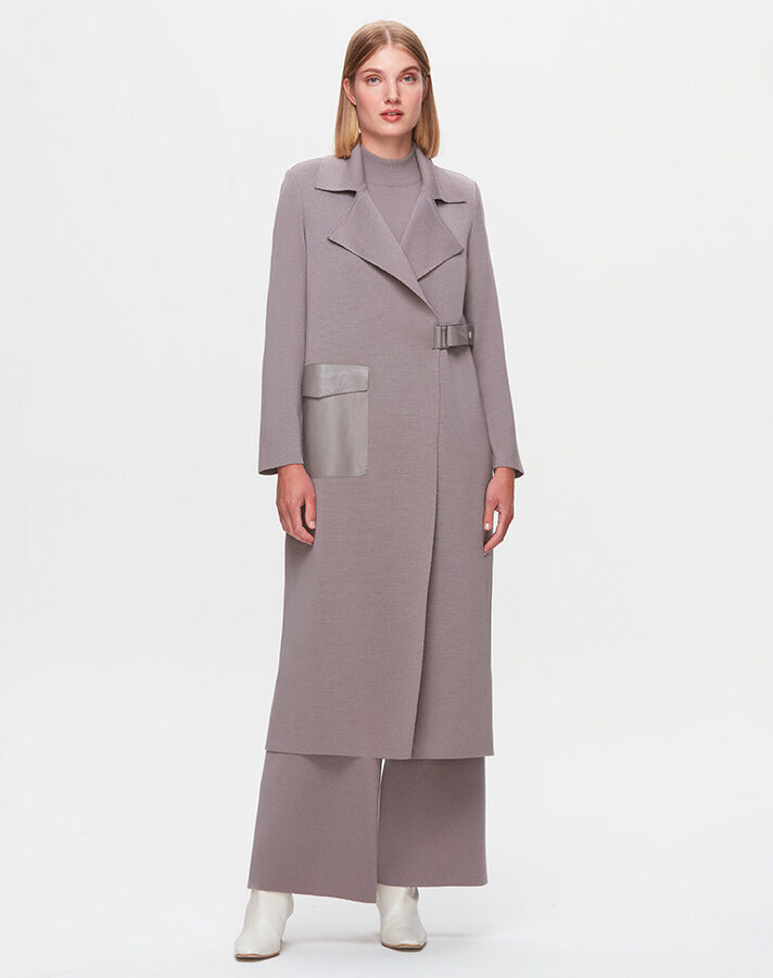 T25K-9012 Cebi ve Kemeri Deri Hırka SCURE-MİNK - 1