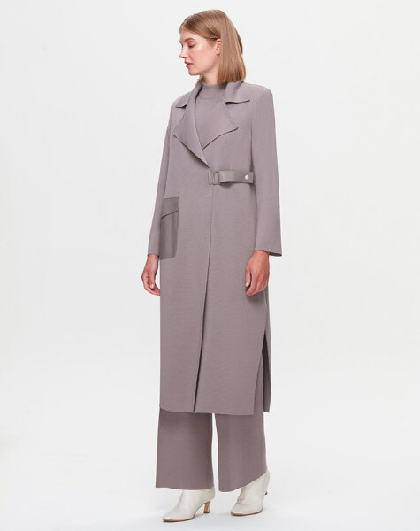 T25K-9012 Cebi ve Kemeri Deri Hırka SCURE-MİNK - 2