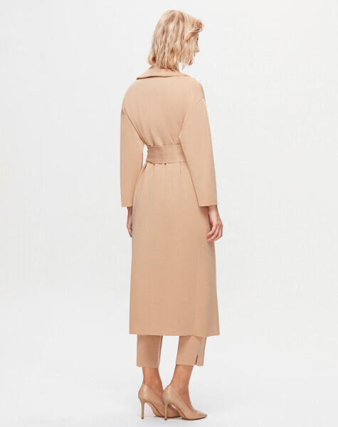 T25K-9015 İki Cepli Yaka Detaylı Hırka DIDO-BEİGE - 3