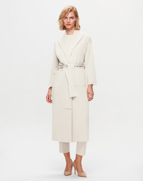 T25K-9015 İki Cepli Yaka Detaylı Hırka FEDE-ECRU - 1