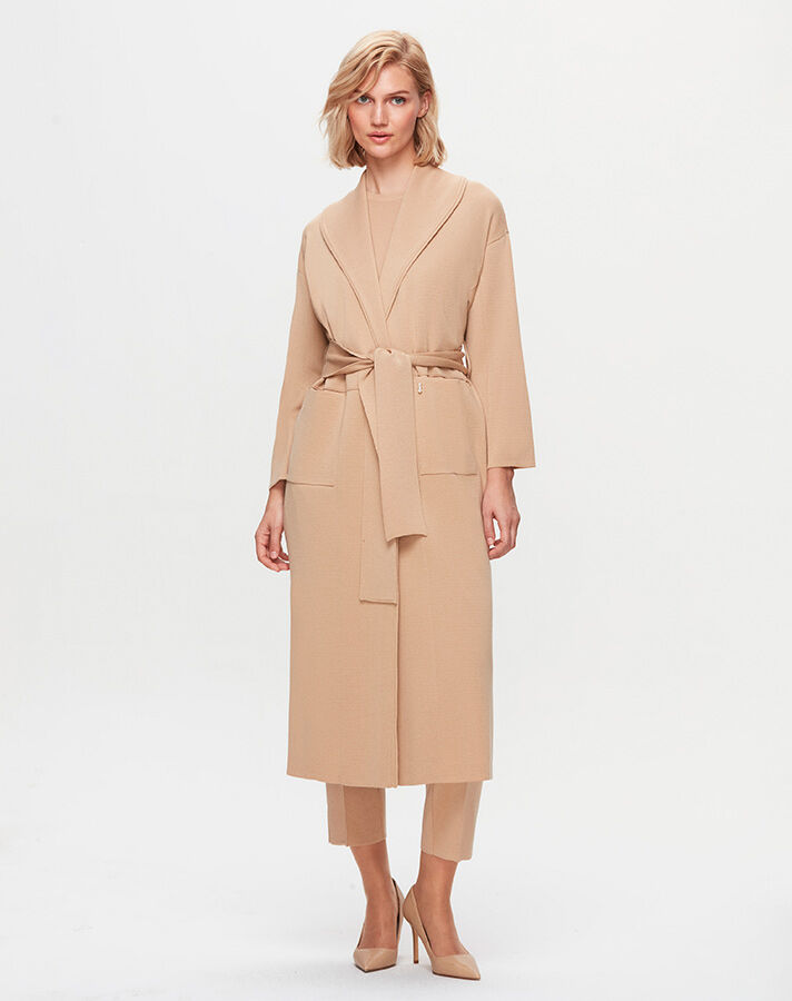 T25K-9015 Two Pocket Collar Detailed Cardigan - 7