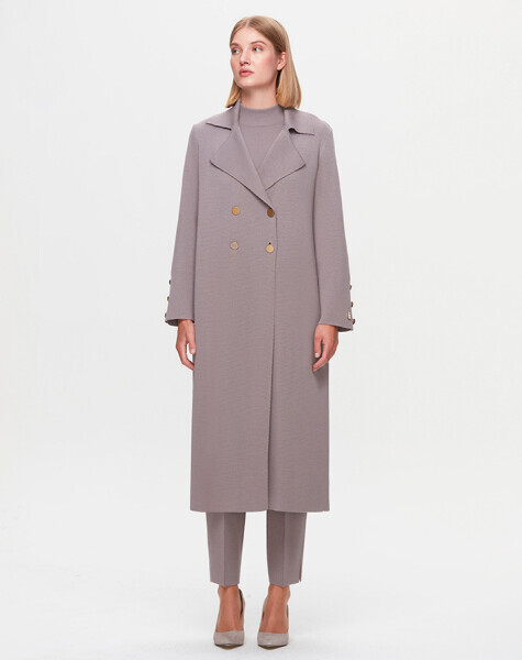 T25K-9018 Gömlek Yaka Temiz Kesim Hırka SCURE-MİNK - 1