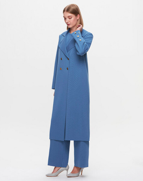 T25K-9018 Shirt Collar Clean Cut Cardigan - 9