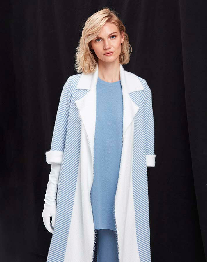 T25K-9020 Zigzag Patterned Soft Cardigan - 10