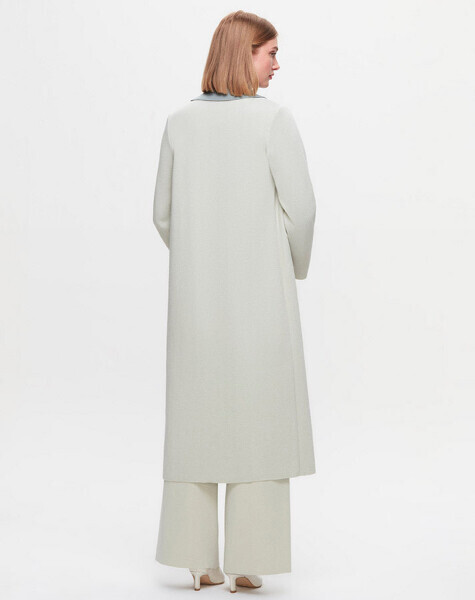 T25K-9022 İki Cepli Gömlek Yaka Çelik Örgü Hırka FONIA-RIVER - MISS DALIDA (1)