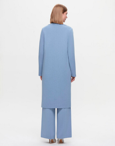 T25K-9024 Krvaze Kesim Triko Hırka DARK BLUE - 3