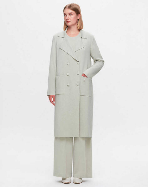 T25K-9024 Krvaze Kesim Triko River Hırka - 1