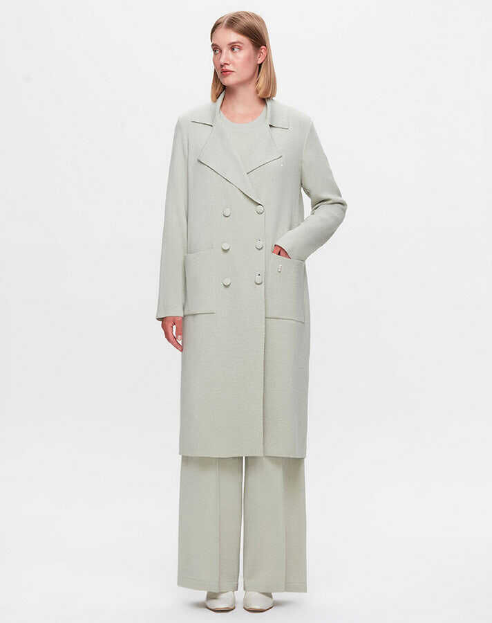 T25K-9024 Krvaze Kesim Triko River Hırka - 1