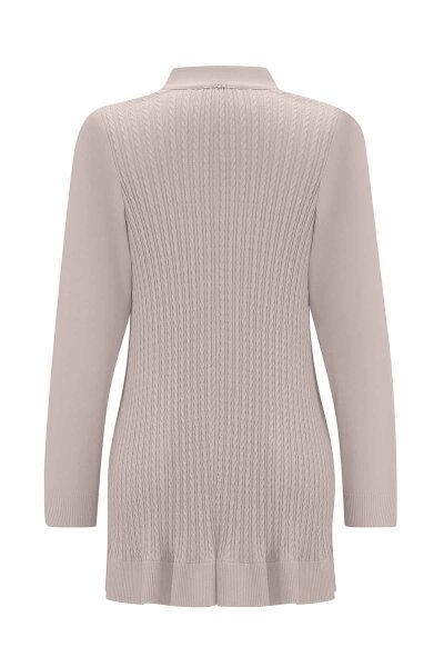 Arkası Örgü Motifli Hırkalı Vizon Takım - MISS DALIDA (1)