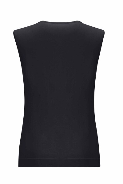 Arkası Örgü Motifli Hırkalı Siyah Takım - 4