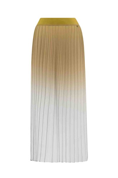 T25PF-2002 Degradeli Triko Plise Etek 1501-CRAFT - MISS DALIDA
