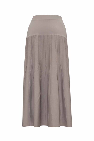 T25PF-2005 Örgü Teknikli Triko Etek 1155-MINK - MISS DALIDA (1)