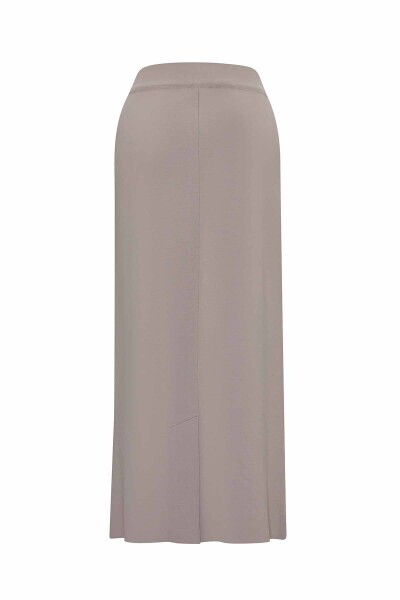T25PF-2006 Düz Renk A Kesim Triko Etek 1155-MINK - MISS DALIDA (1)