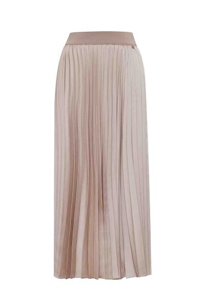 Plain Color Pleated Skirt 