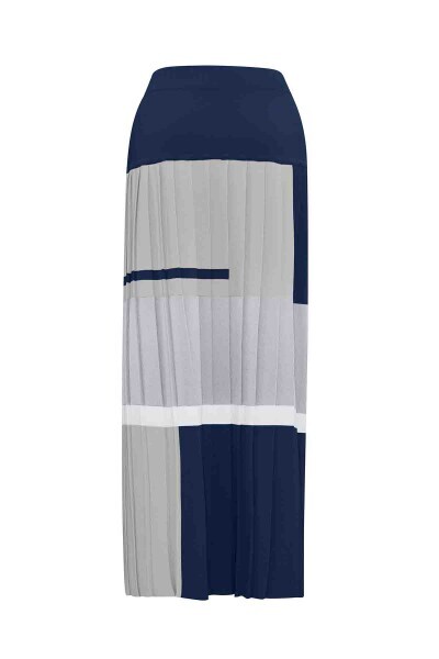 Colorful Striped Knitwear Pleated Skirt - MISS DALIDA (1)