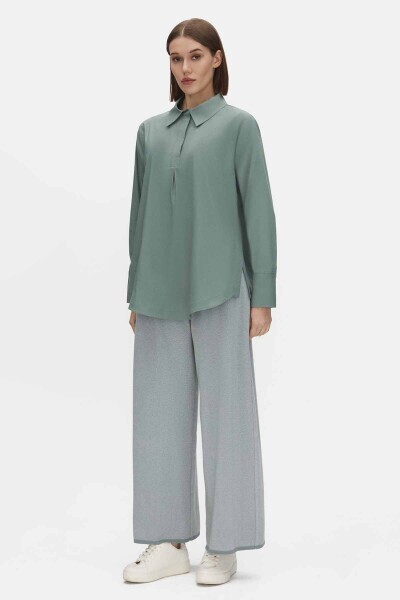 Solid Color Poplin Shirt - MISS DALIDA