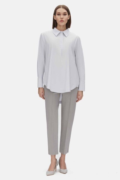 Solid Color Poplin Shirt - MISS DALIDA