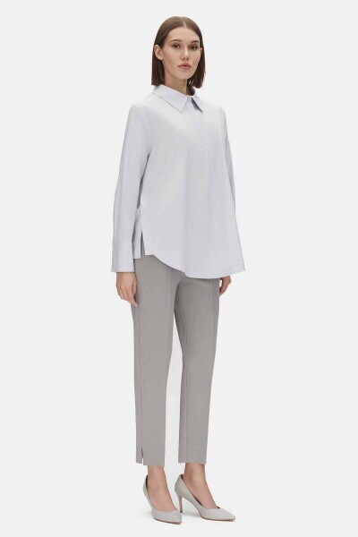 Solid Color Poplin Shirt - MISS DALIDA (1)