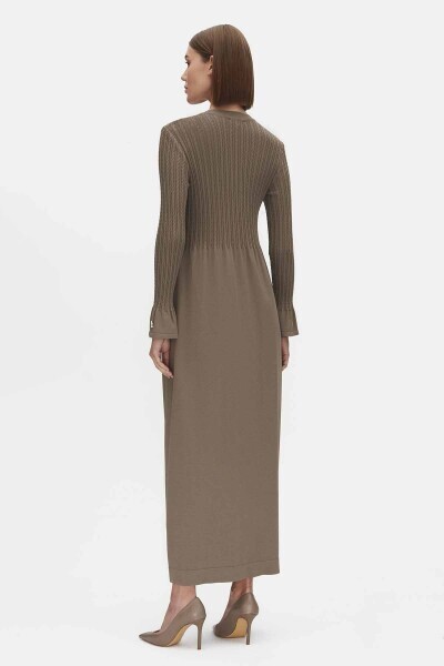 Knitted Dress with Hair Knitting Detail - MISS DALIDA (1)