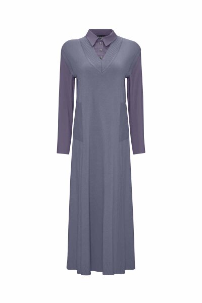 V Neck Knitted Sleeveless Dress - 2