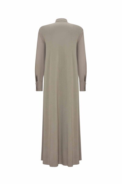 V Neck Knitted Sleeveless Dress - 2