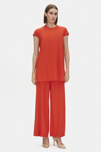 T25PF-6000 Kolsuz Basic Triko Tunik 1015-RED - 1