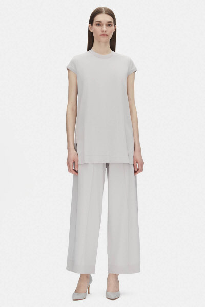 Sleeveless Basic Knit Tunic 