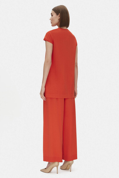 Kolsuz Basic Triko Mavi Tunik - 4