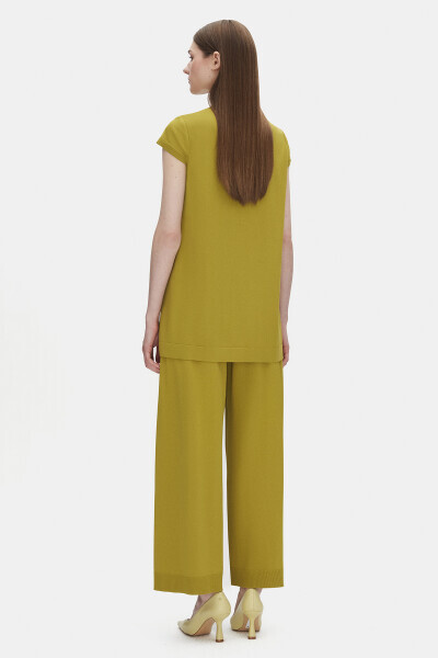 Kolsuz Basic Triko Olive Tunik - 2