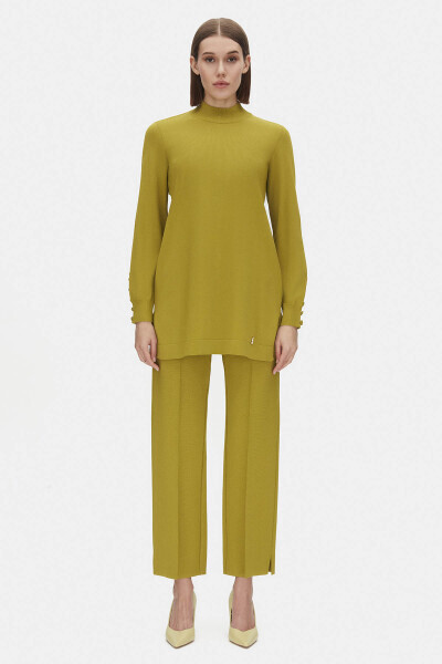 Uzun Kollu Triko Koyu Gri Tunik - 9