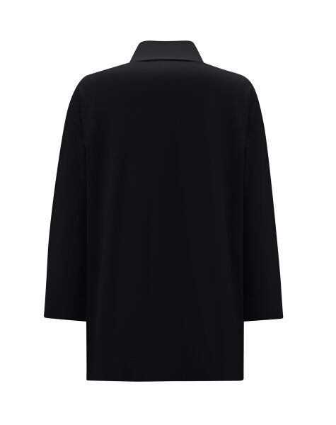 T25PF-6004 Gömlek Yaka Triko Tunik BLACK - 2