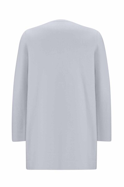 Yakası Düğmeli Triko Gri Tunik - 2