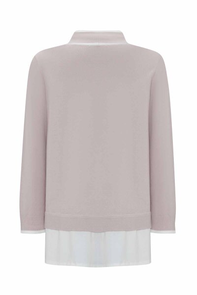 T25PF-6008 Yakası Büzgülü Cepli Triko Tunik STONE - 2