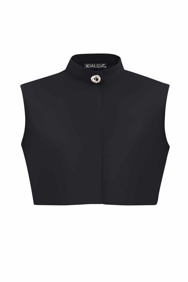 Yanları Yırtmaçlı Triko Siyah Tunik - 3