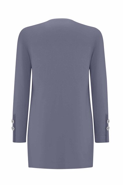 Yanları Yırtmaçlı Triko Bullet Tunik - 2