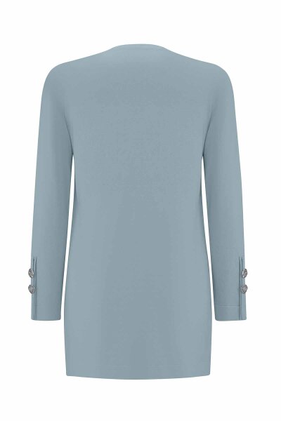 T25PF-6012 Yanları Yırtmaçlı Triko Tunik KÜF - 2