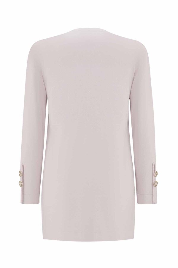 T25PF-6012 Yanları Yırtmaçlı Triko Tunik STONE - 2