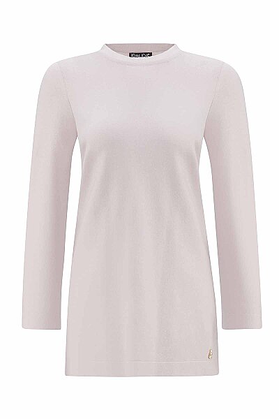 T25PF-6012 Yanları Yırtmaçlı Triko Tunik STONE 